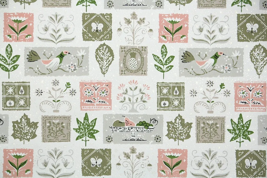 1950s Kitchen Vintage Wallpaper