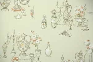1950s Kitchen Vintage Wallpaper
