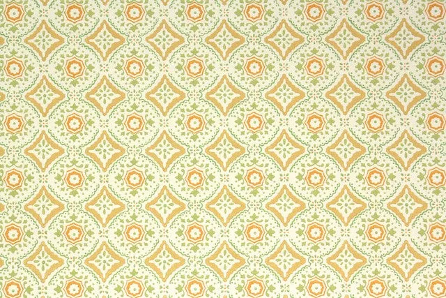1960s Geometric Vintage Wallpaper