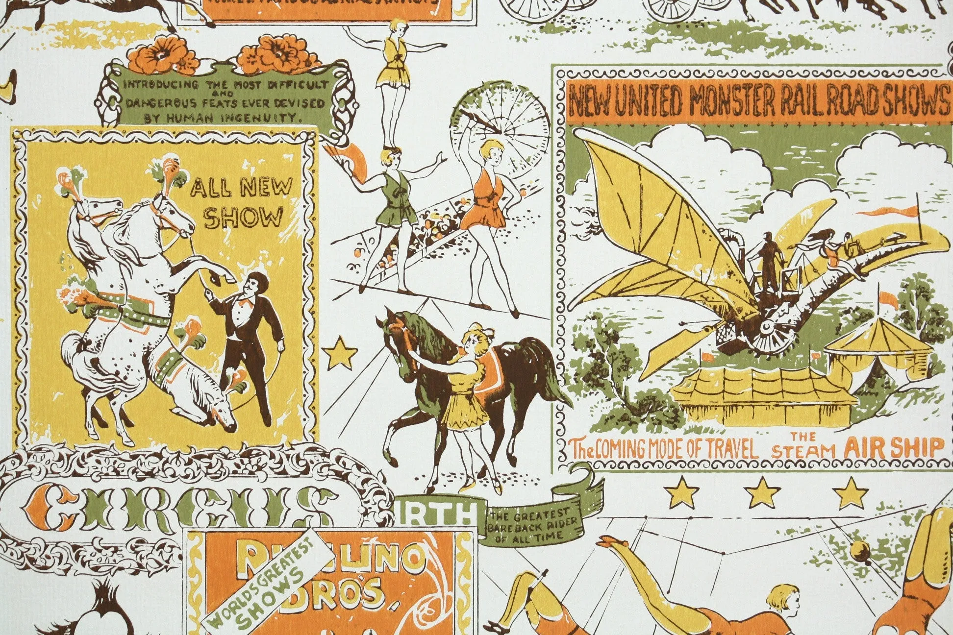 1960s Novelty Vintage Wallpaper