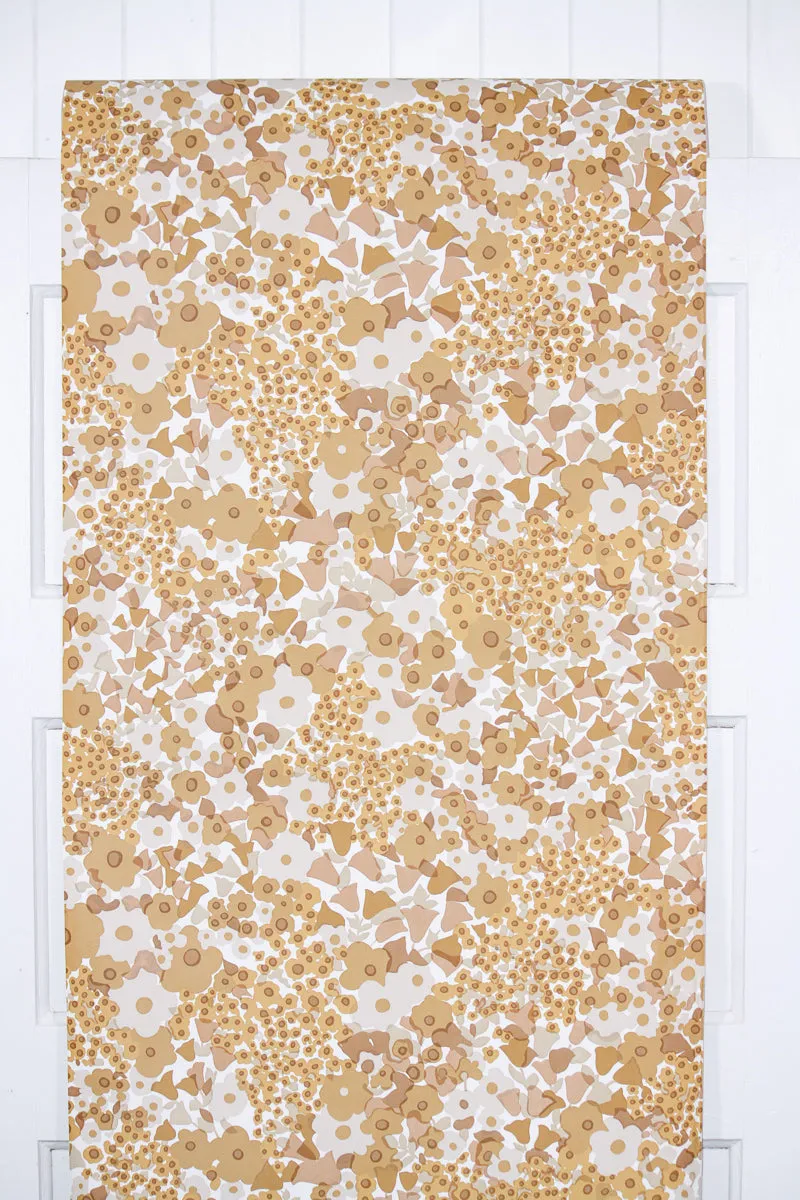 1970s Floral Vintage Wallpaper