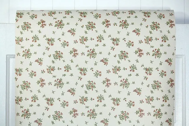 1970s Floral Vintage Wallpaper