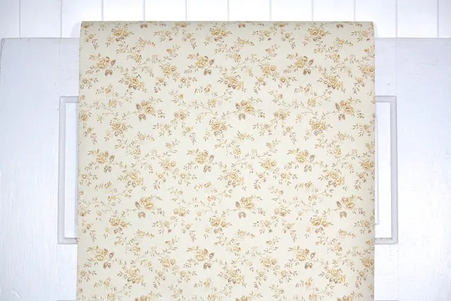1970s Floral Vintage Wallpaper