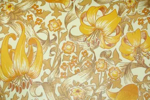 1970s Floral Vintage Wallpaper
