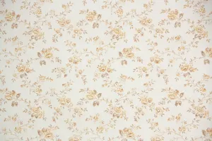 1970s Floral Vintage Wallpaper