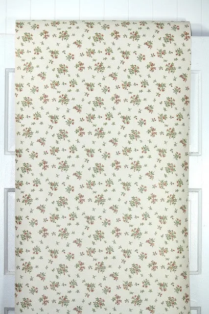 1970s Floral Vintage Wallpaper