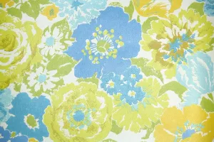 1970s Floral Vintage Wallpaper