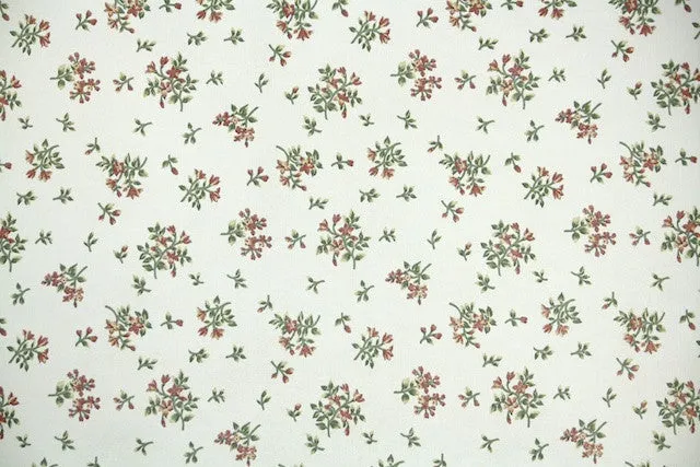 1970s Floral Vintage Wallpaper