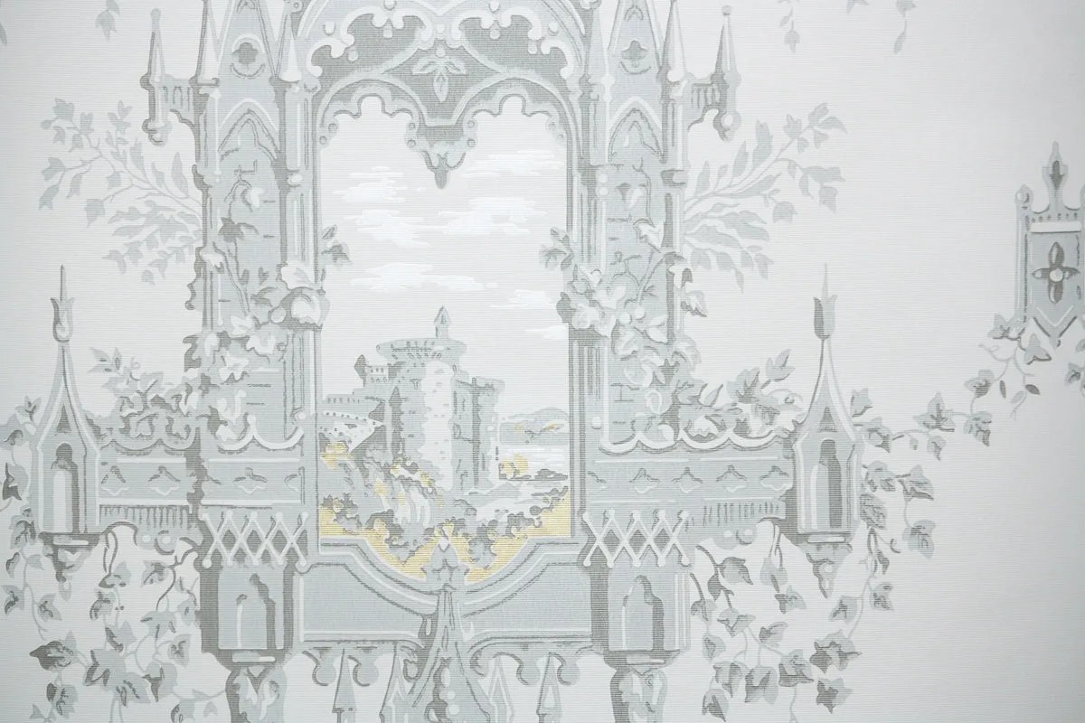 1970s Scenic Vintage Wallpaper