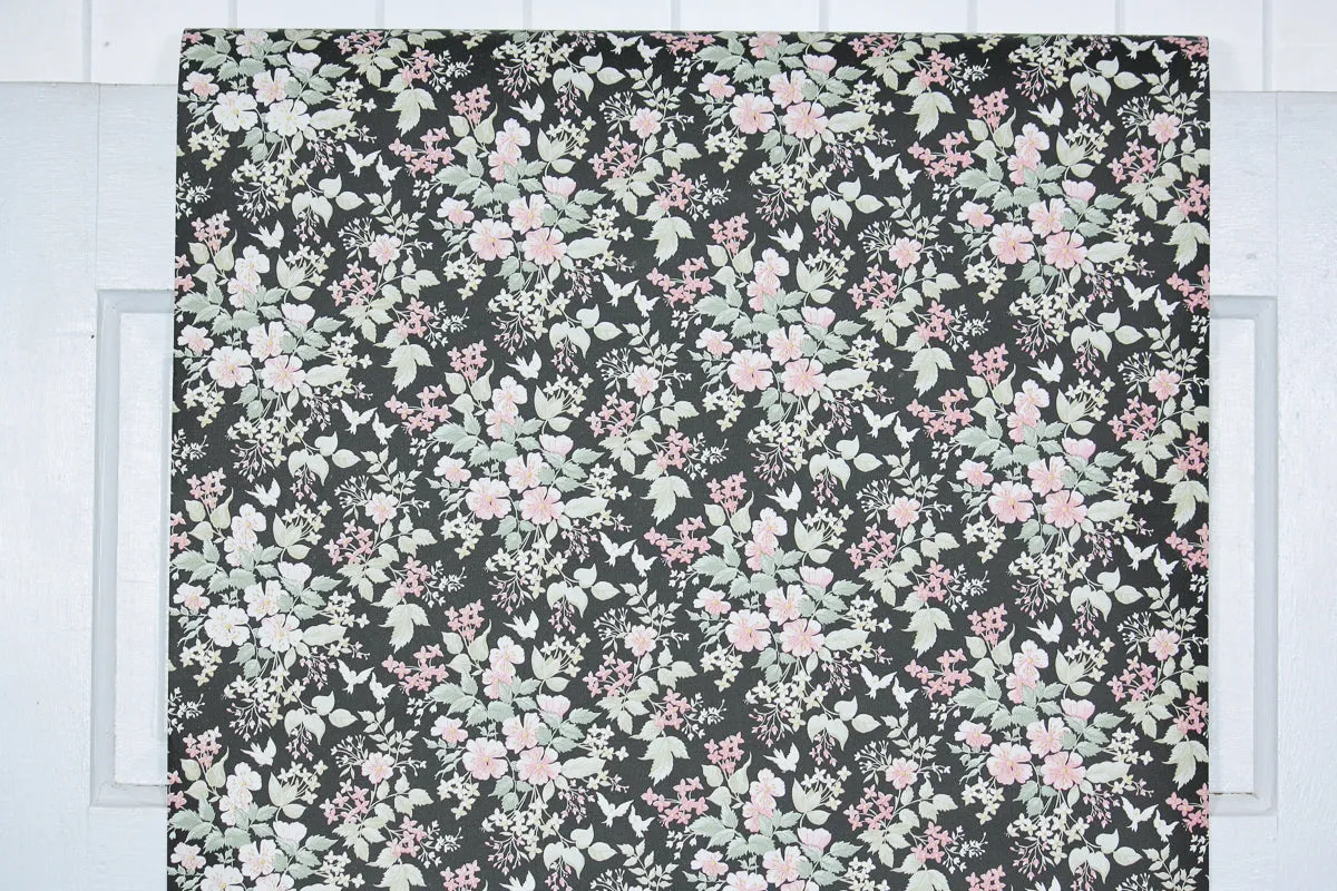 1980s | 1990s Floral Vintage Wallpaper