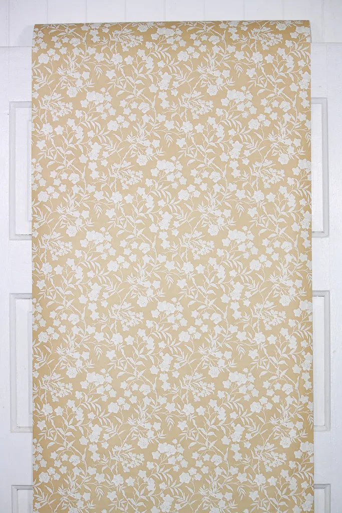 1980s Floral Vintage Wallpaper