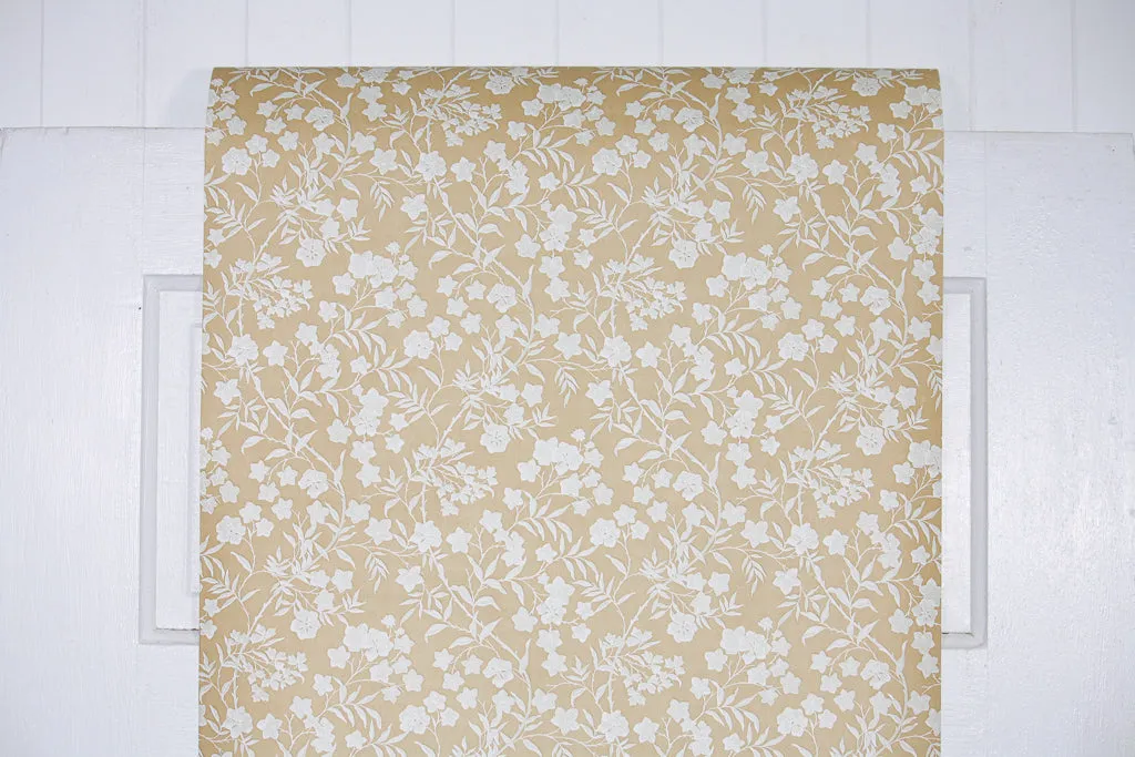 1980s Floral Vintage Wallpaper