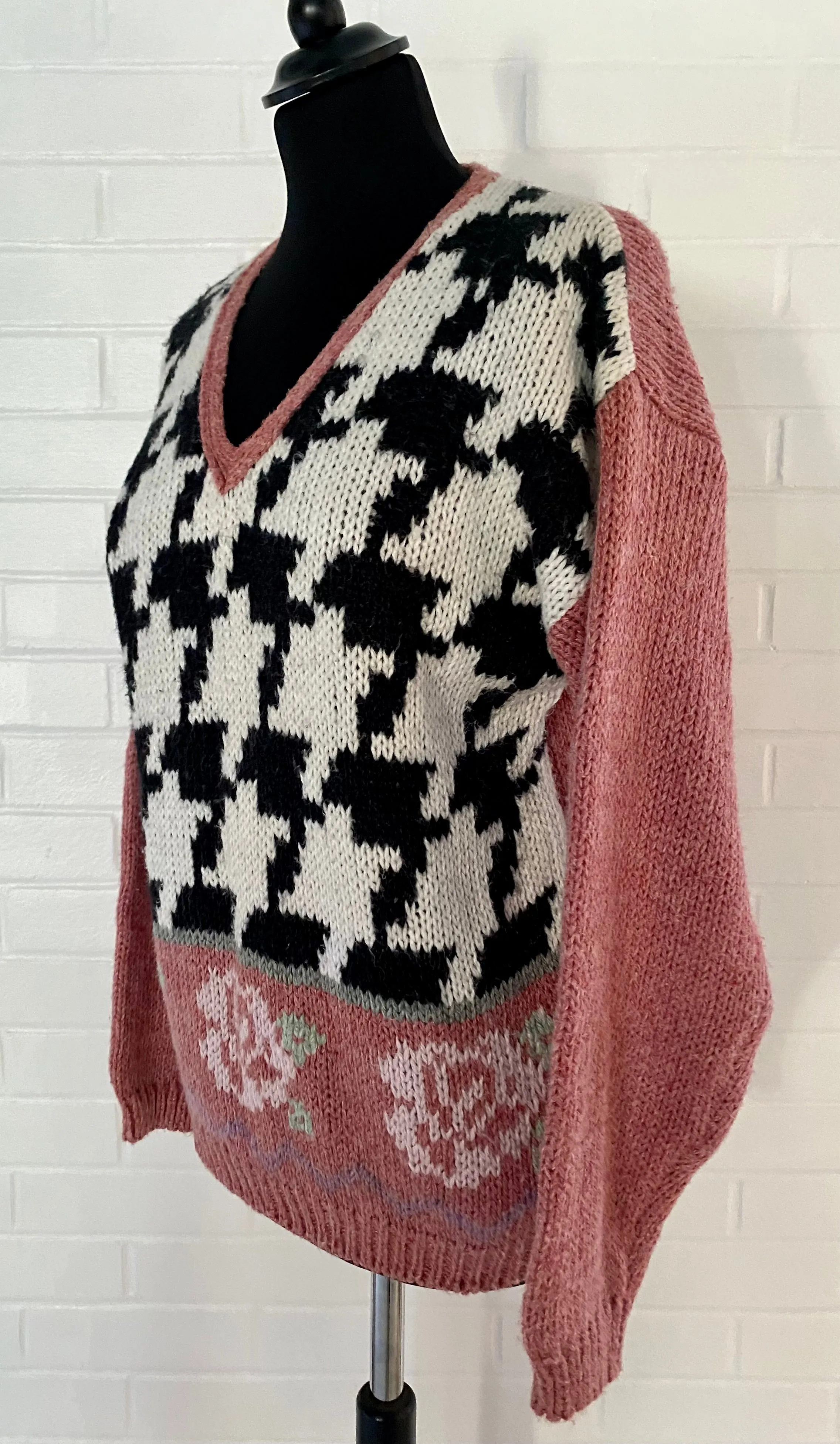 1980s Why Oaks, Hand Knitted Sweater