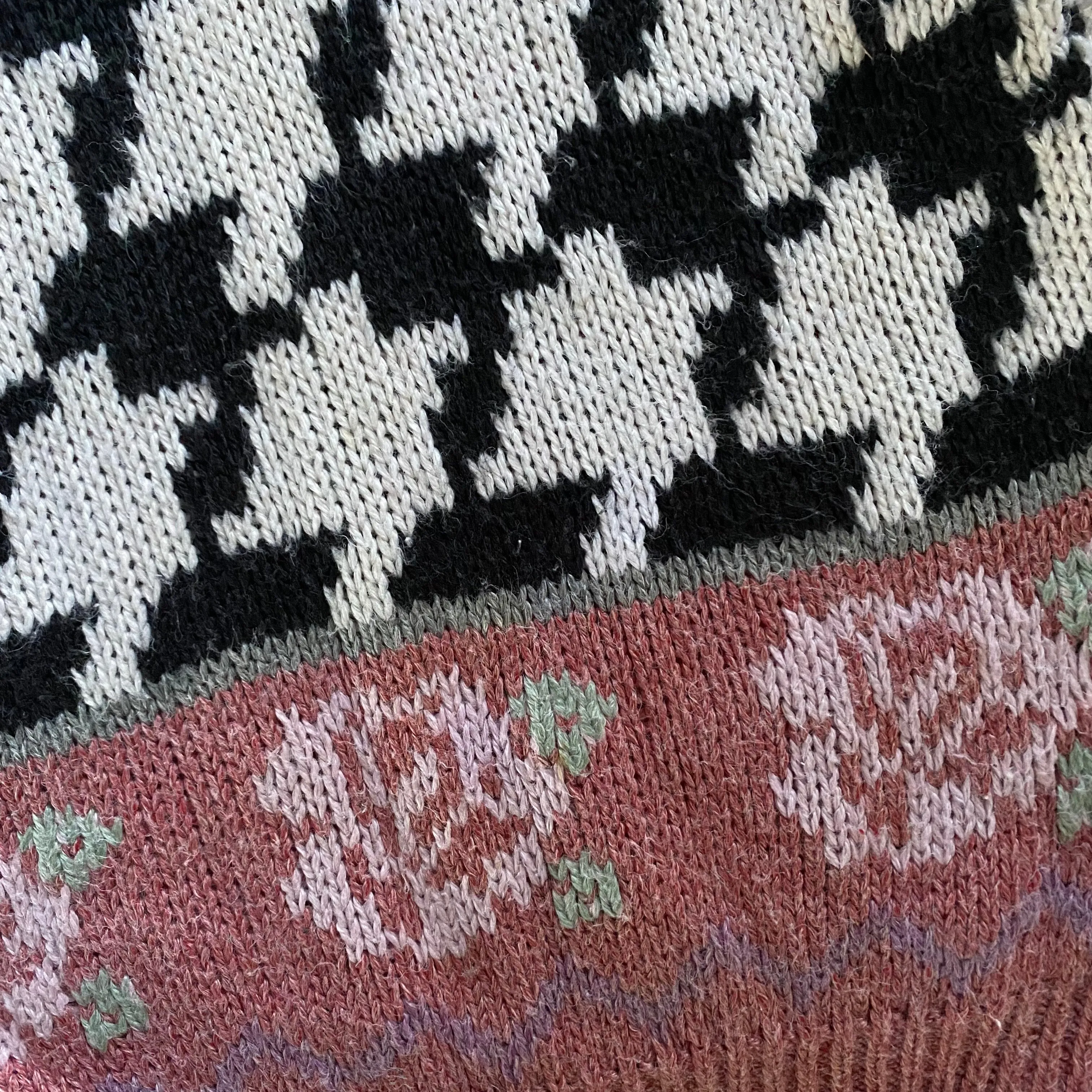 1980s Why Oaks, Hand Knitted Sweater