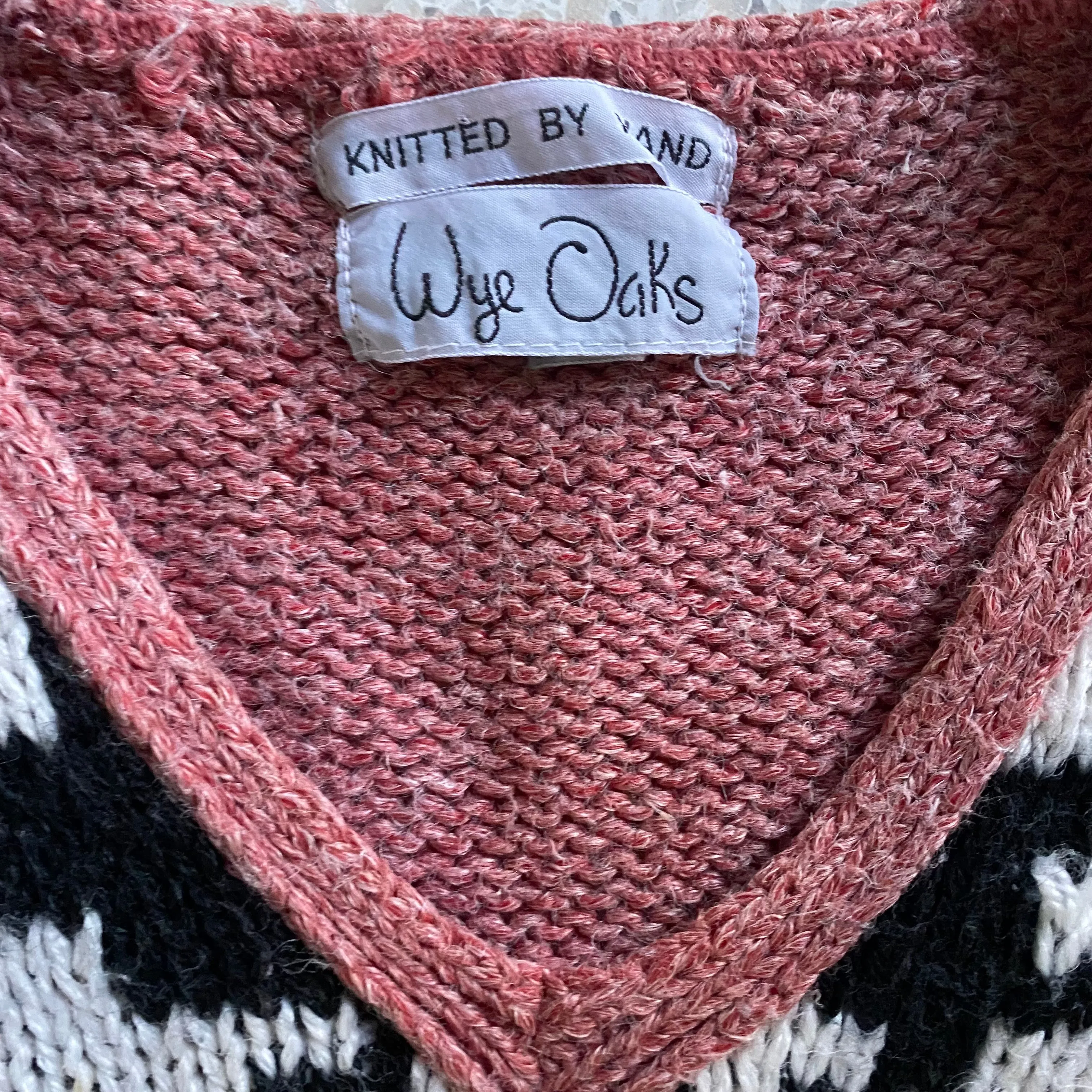 1980s Why Oaks, Hand Knitted Sweater
