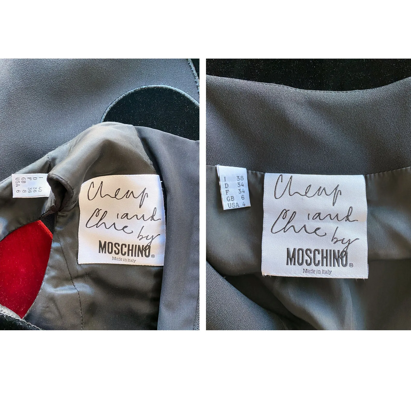1990s Moschino Queen of Hearts Corset & Skirt Set
