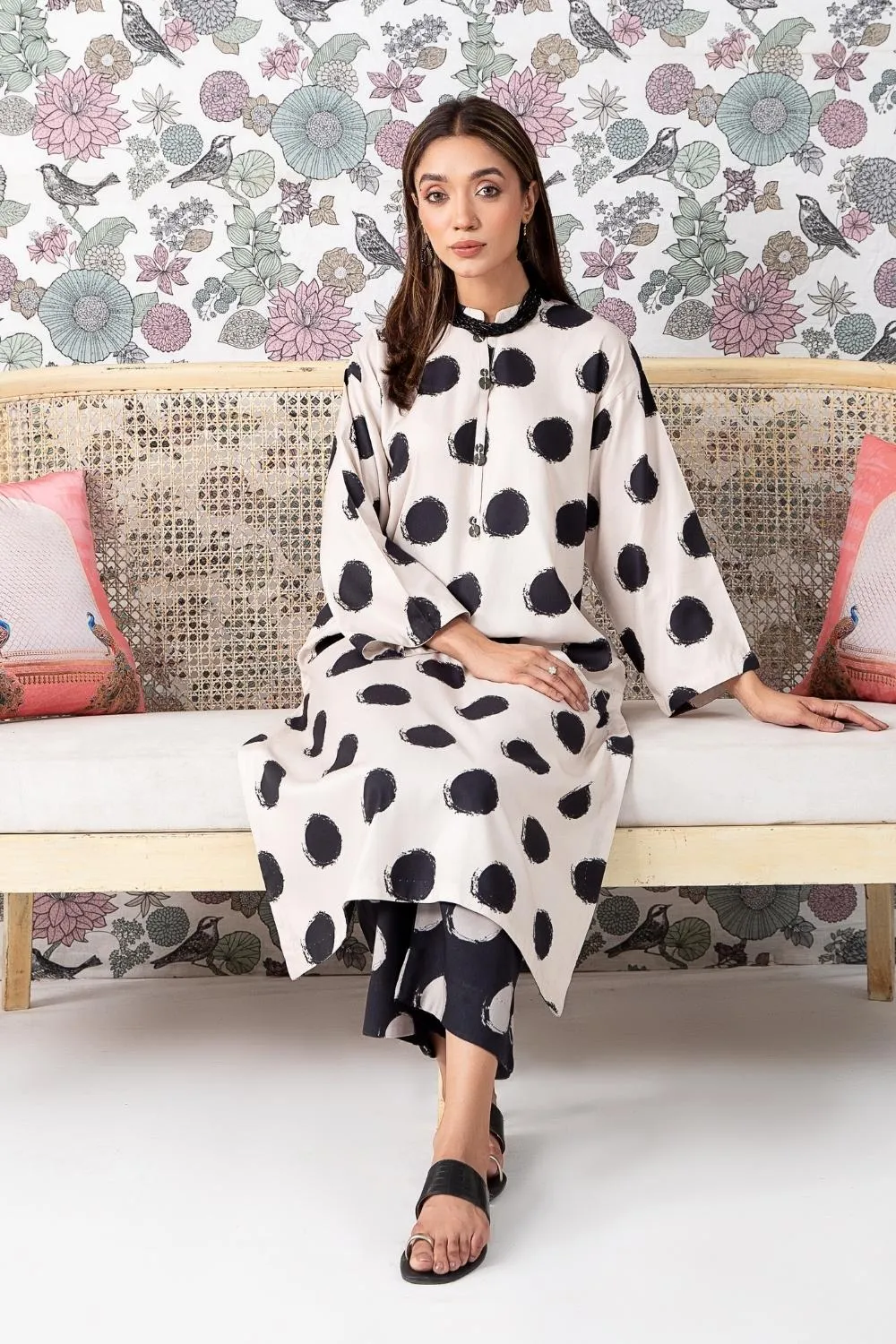 2PC Stitched |Printed Crepe Linen Suit