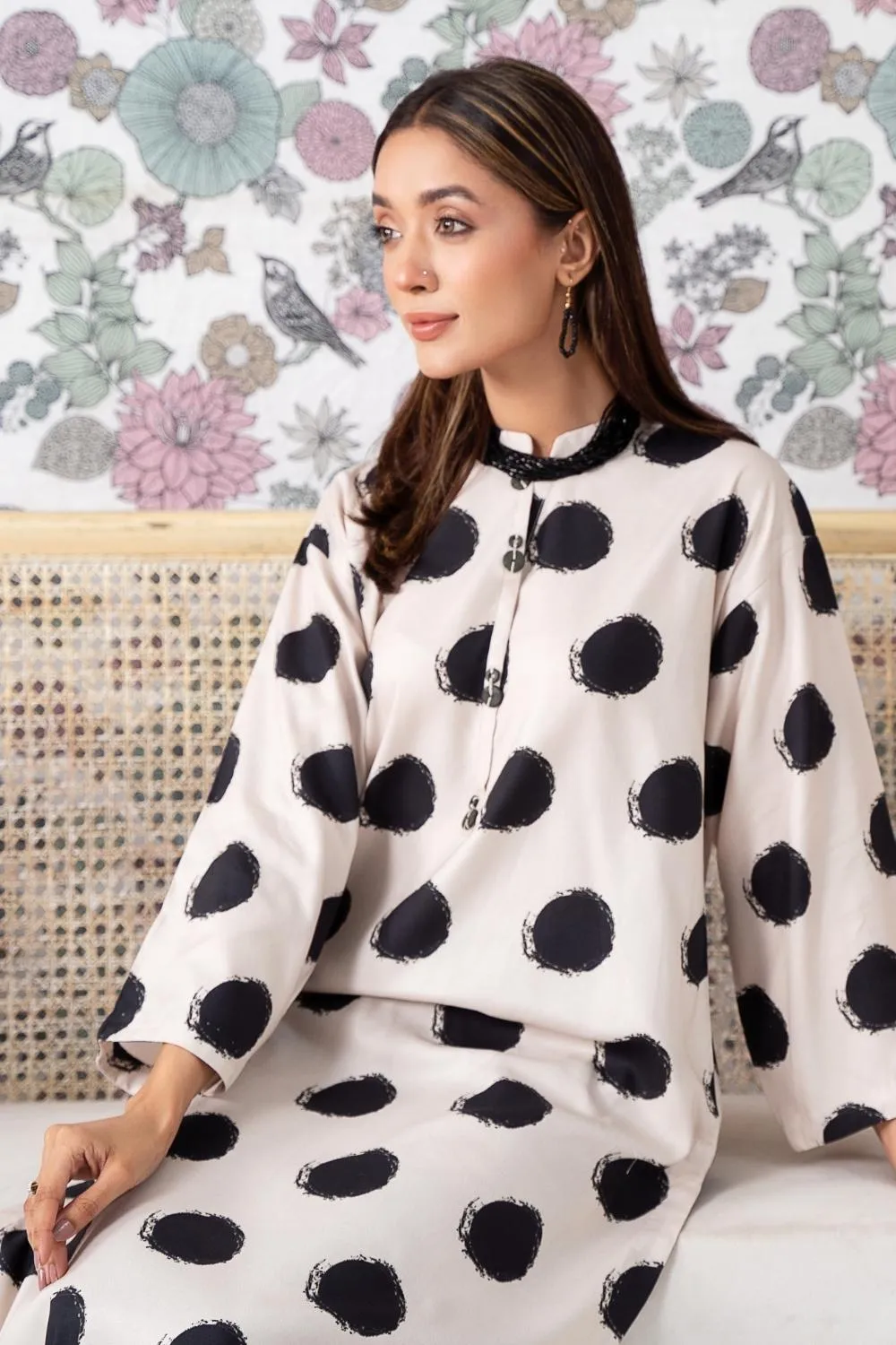 2PC Stitched |Printed Crepe Linen Suit