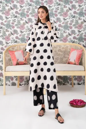 2PC Stitched |Printed Crepe Linen Suit