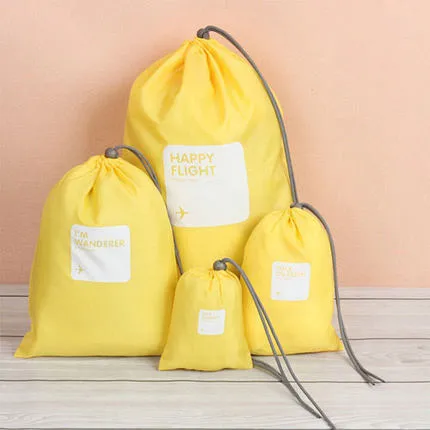 4 Pcs Waterproof Shoe & Laundry Bag