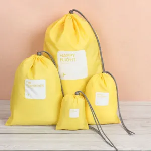 4 Pcs Waterproof Shoe & Laundry Bag