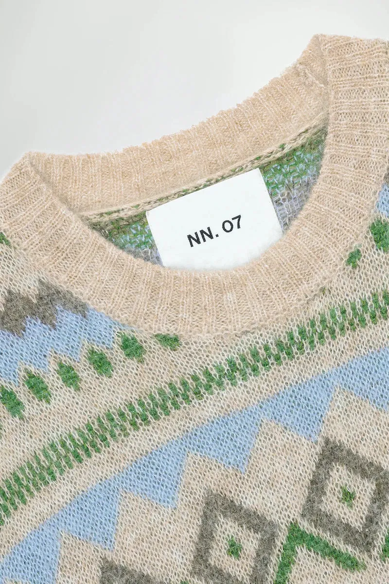 6594 Morgan Mohair Blend Crew Knit