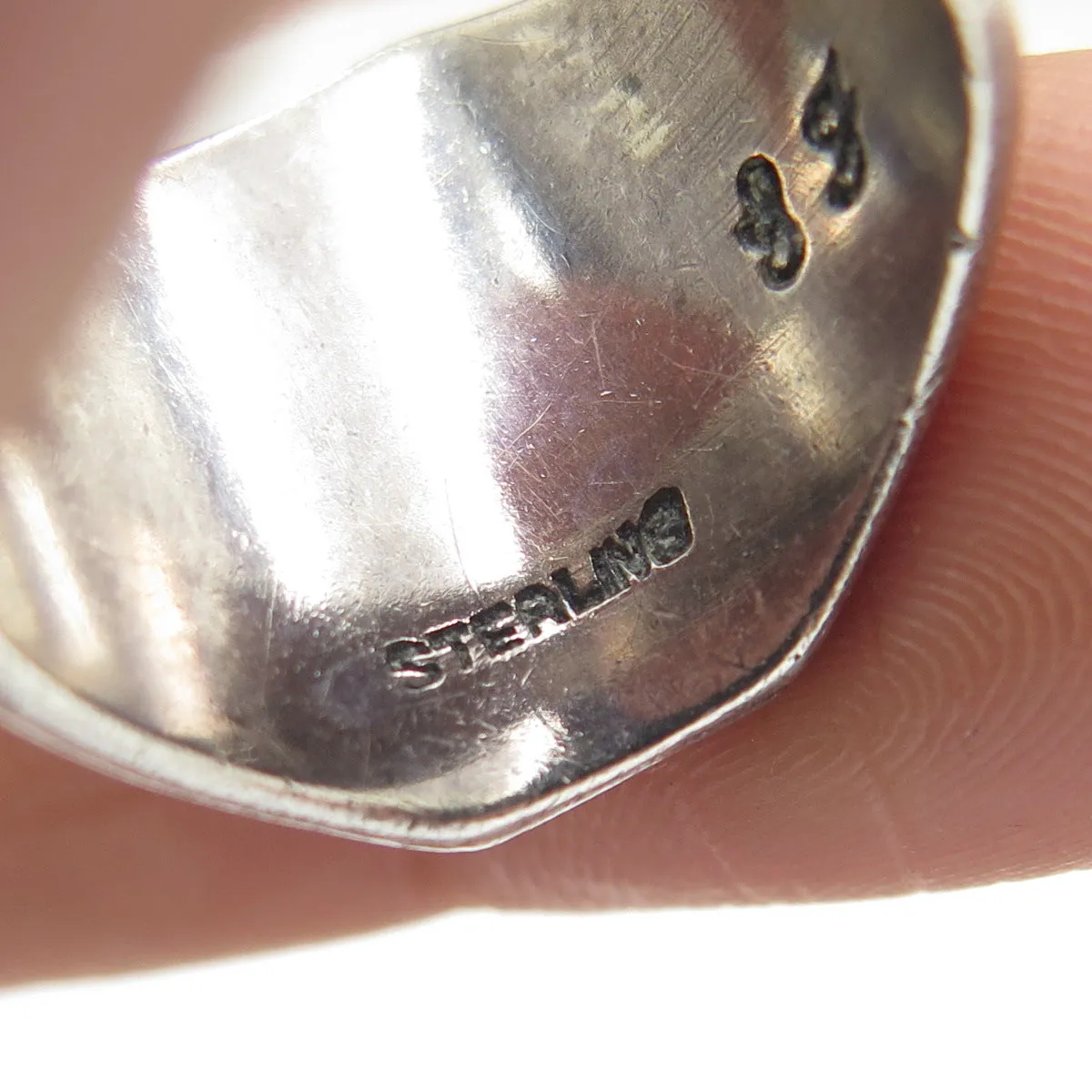 925 Sterling Silver Antique 1947 Enamel Saint Nicholas School Ring Size 6.5