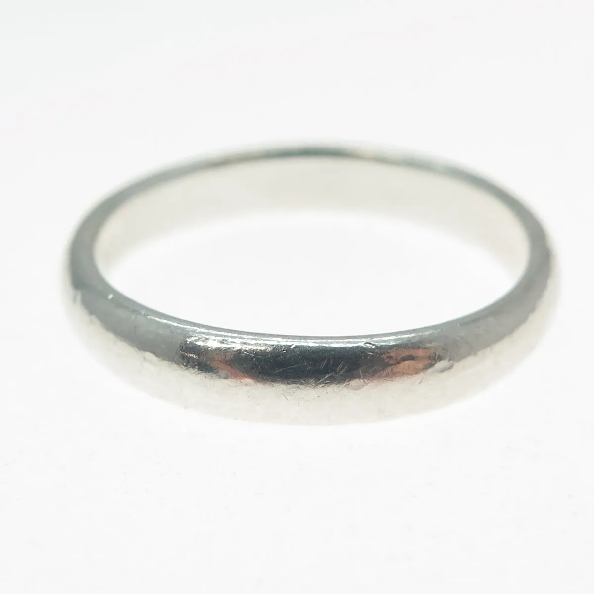925 Sterling Silver Vintage Classic Wedding Band Ring Size 8.75