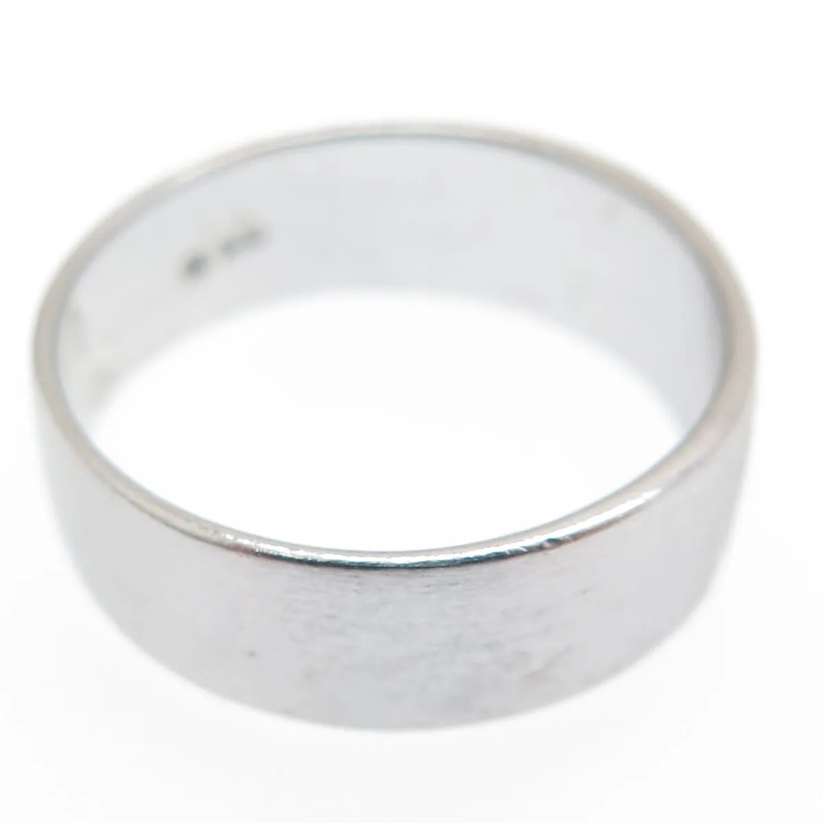 925 Sterling Silver Vintage Ethnic Oxidized Band Ring Size 8.75