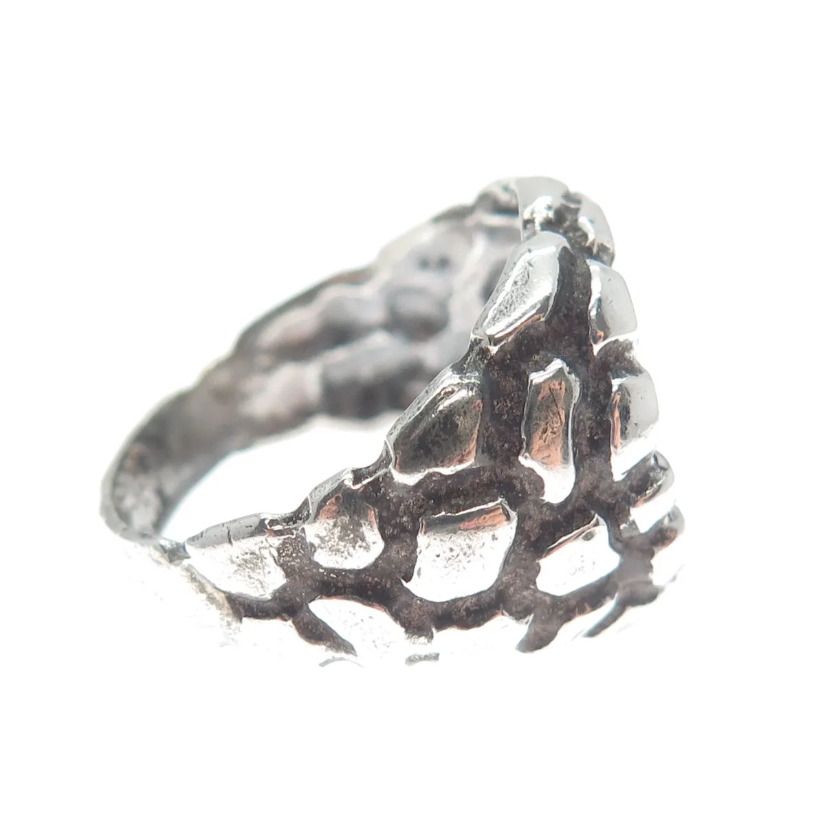 925 Sterling Vintage 1988 Elizabeth II Isle of Man Coin Ring Size 8.25