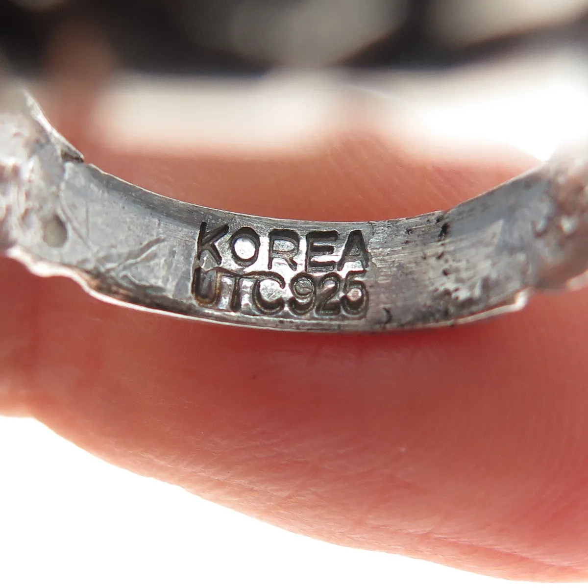 925 Sterling Vintage 1988 Elizabeth II Isle of Man Coin Ring Size 8.25