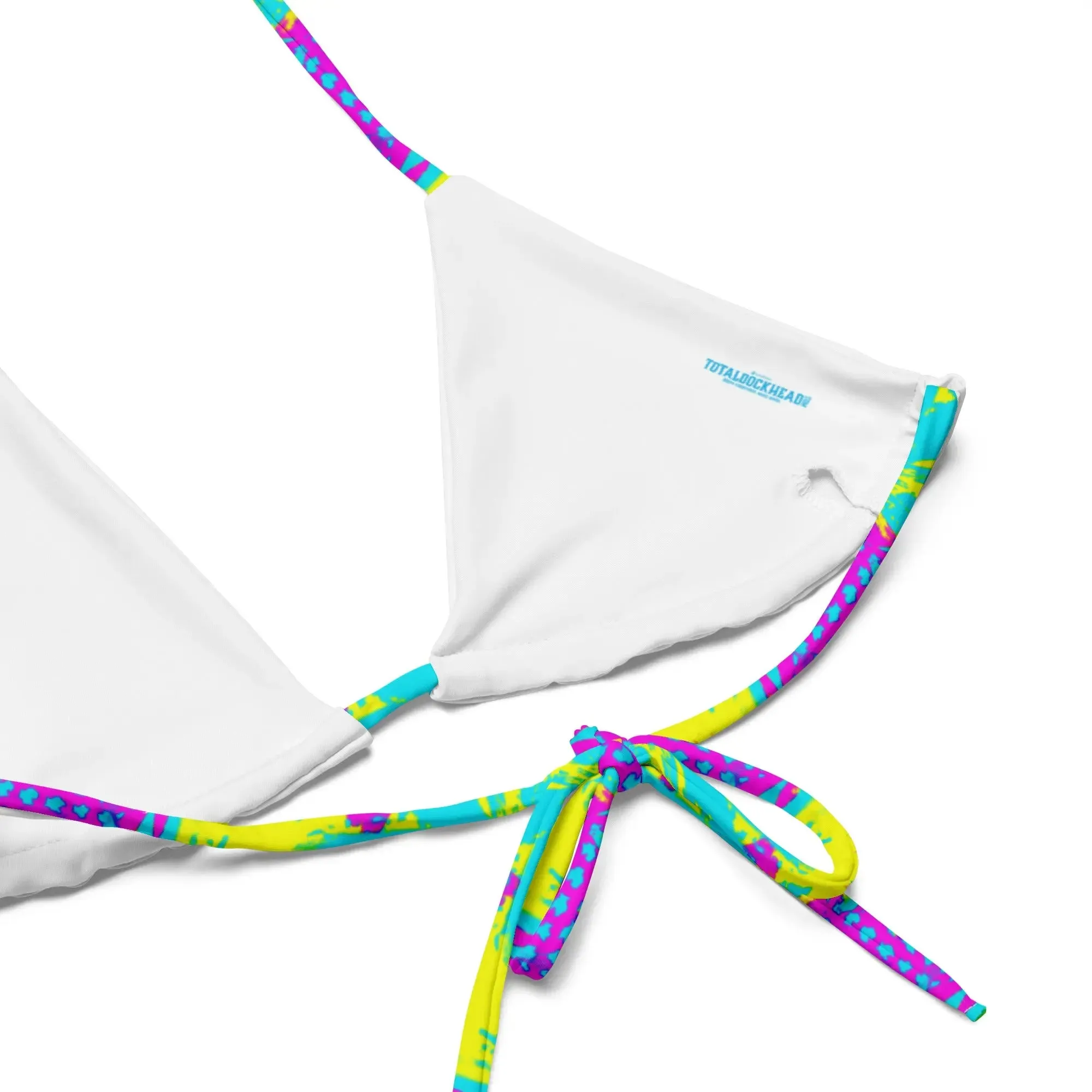 Abstract Pineapples Recycled String Bikini