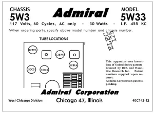 ADMIRAL-5W33
