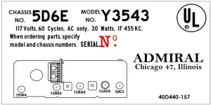 ADMIRAL-Y3543