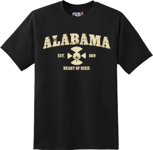 Alabama State Vintage Retro Hometown America Gift T Shirt New Graphic Tee
