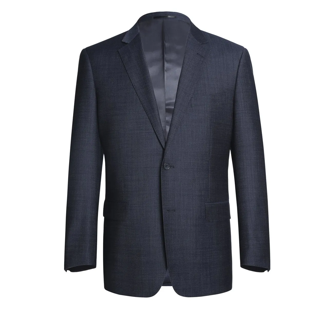 Alessandro Vitello by Renoir Navy Two Piece Classic Fit Wool Blend Suit 558-3