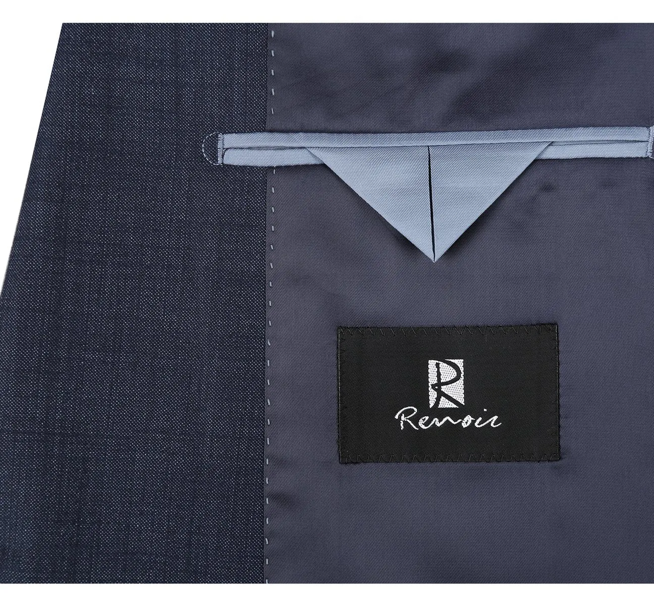 Alessandro Vitello by Renoir Navy Two Piece Classic Fit Wool Blend Suit 558-3