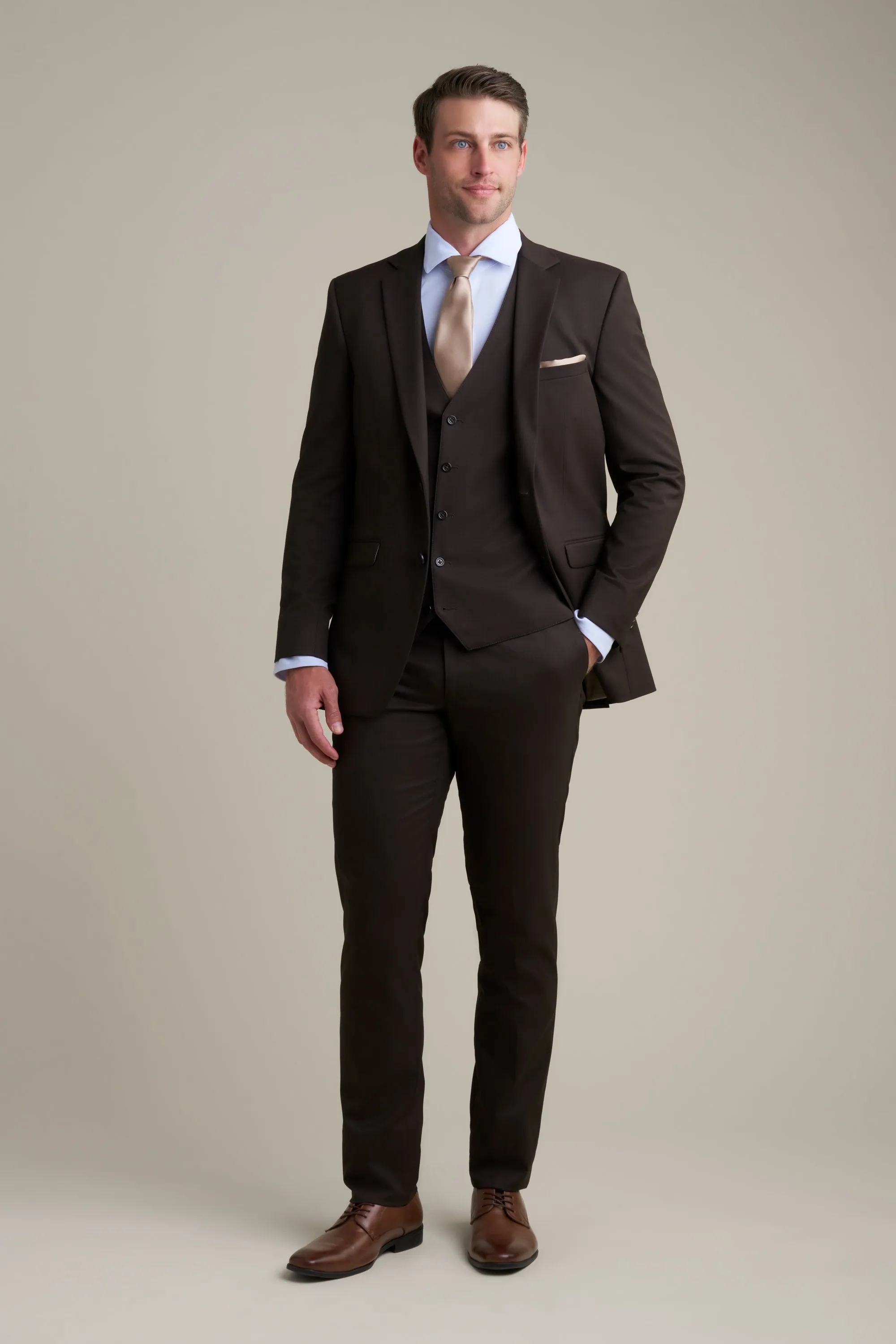 Allure Men Suit - Brown