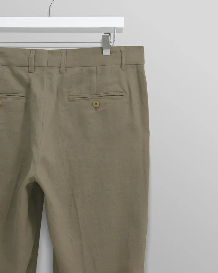 Alp Smart Trouser | Linen/Khaki