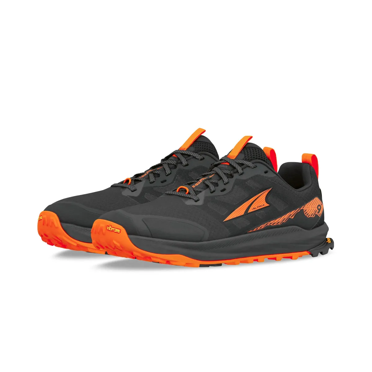Altra - Lone Peak 9  - Men's - Black/Orange