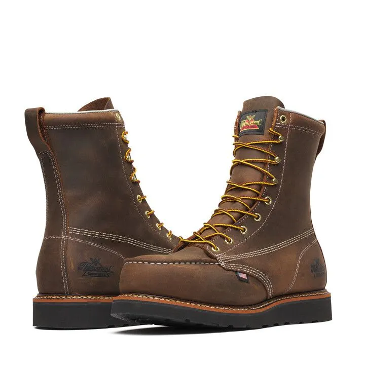 American Heritage – 8″ Trail Crazy Horse Black Heel Safety Toe – 804-4235