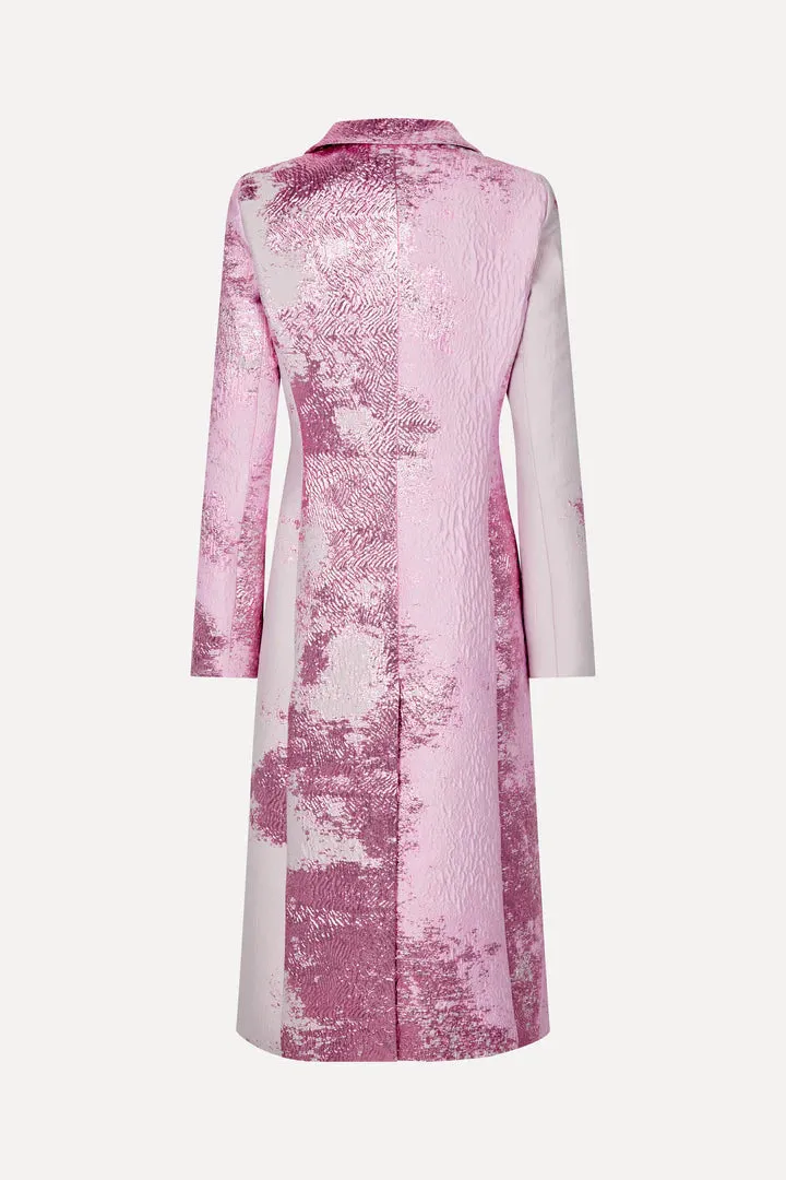 Aneta Coat - Impressionist Wild Rose Bloom by Stine Goya