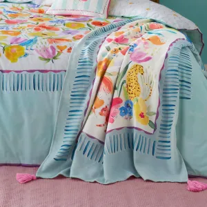 Appletree Festival Throw - Duck Egg