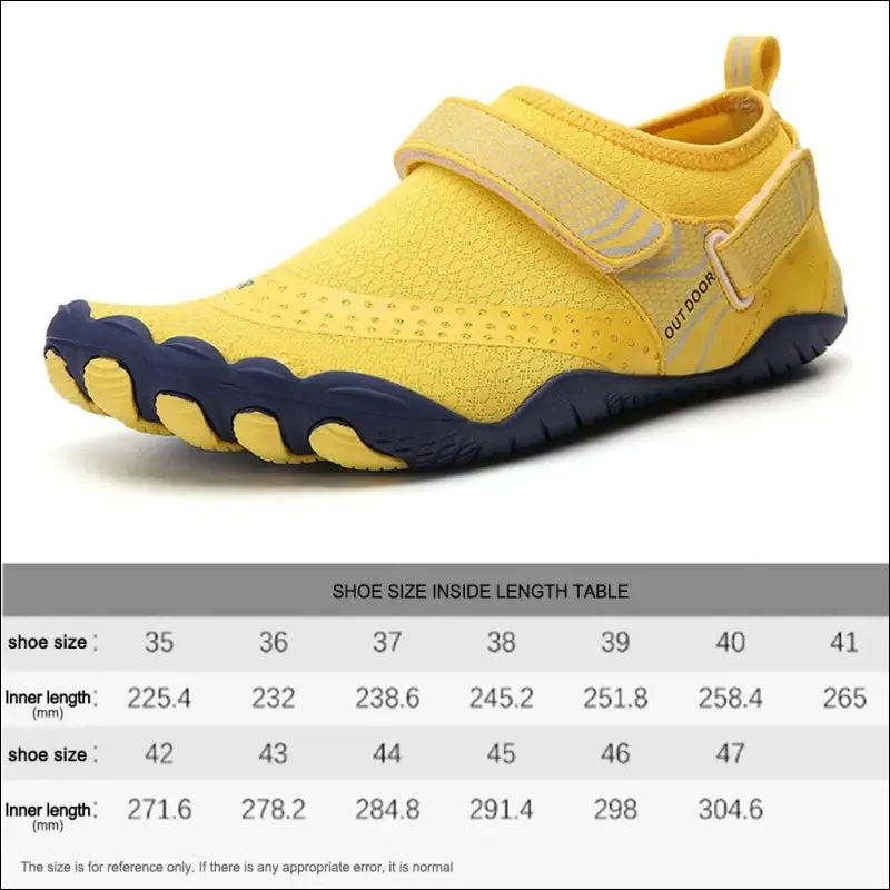 Aqua swimming shoes quick dry for men women wading upstream anti slip water sneakers
