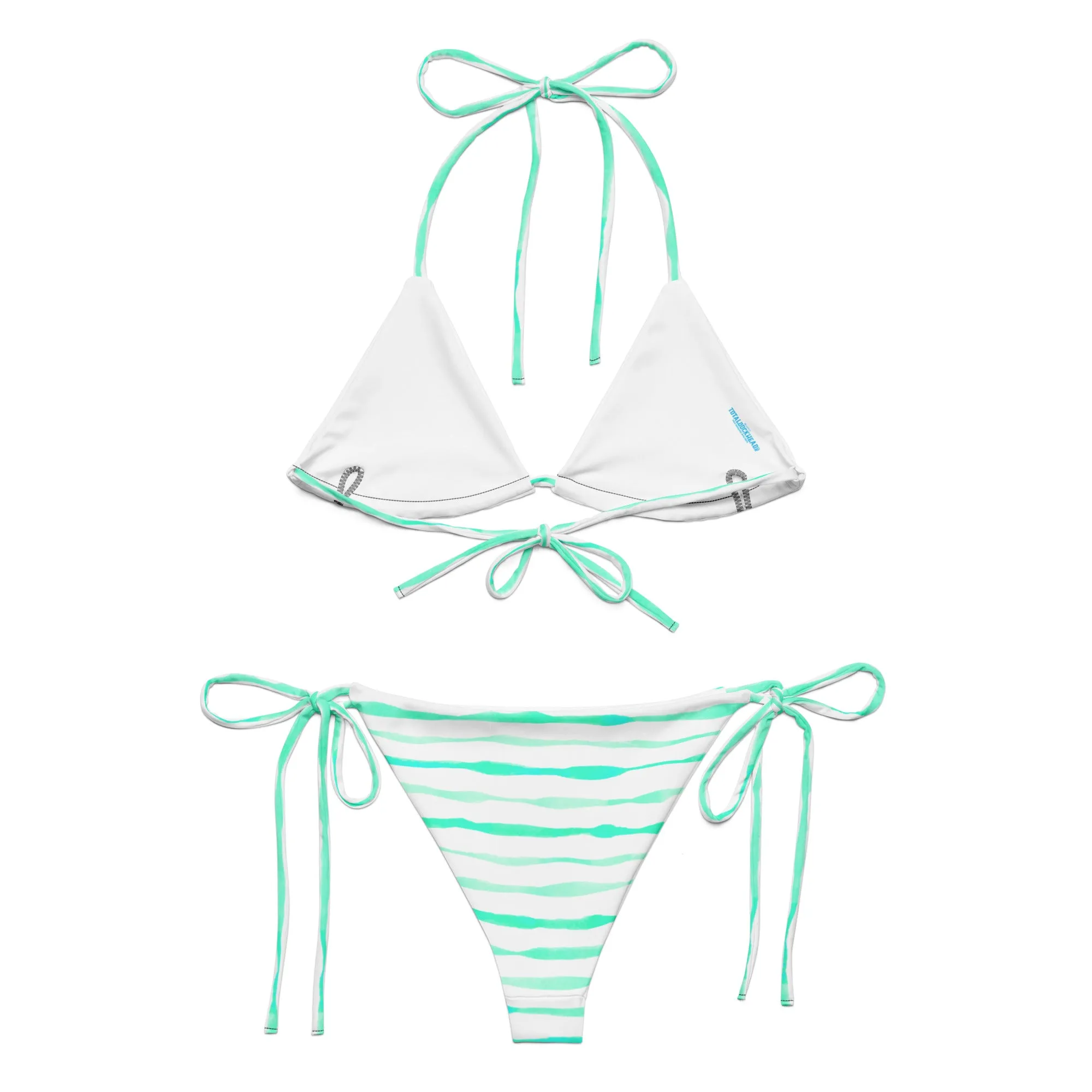 Aqua Waves Recycled String Bikini