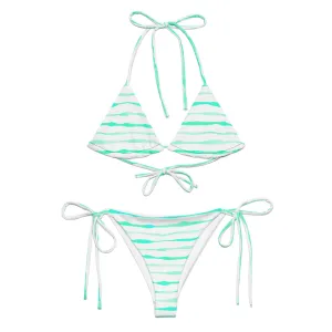 Aqua Waves Recycled String Bikini