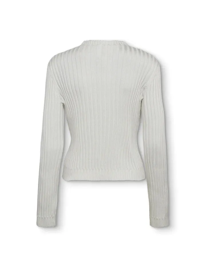 Ara Keyhole Cardigan - White by A. Roege Hove