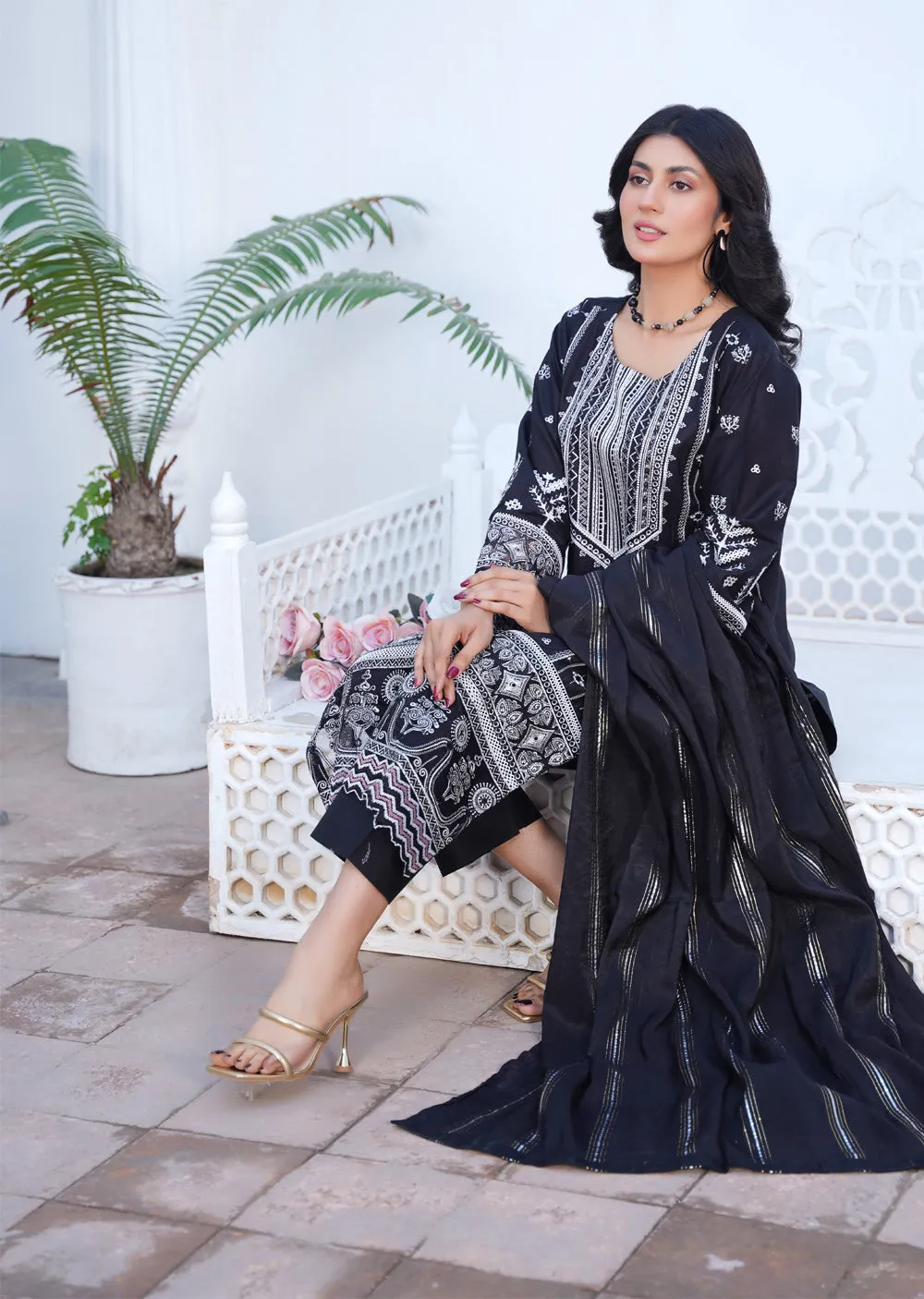 ATR-1104 - Readymade - Sehrish B Lux Cotton