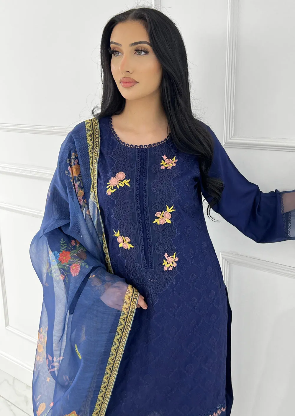 ATR-1120 - Blue - Sehrish B Lux Cotton