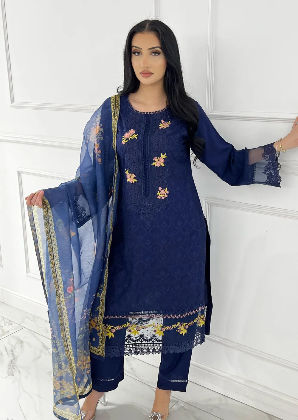 ATR-1120 - Blue - Sehrish B Lux Cotton